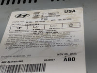 2016-2017 Hyundai Tucson Radio AM FM Cd Player Receiver Replacement P/N:36180-D31004X Fits Fits 2016 2017 OEM Used Auto Part