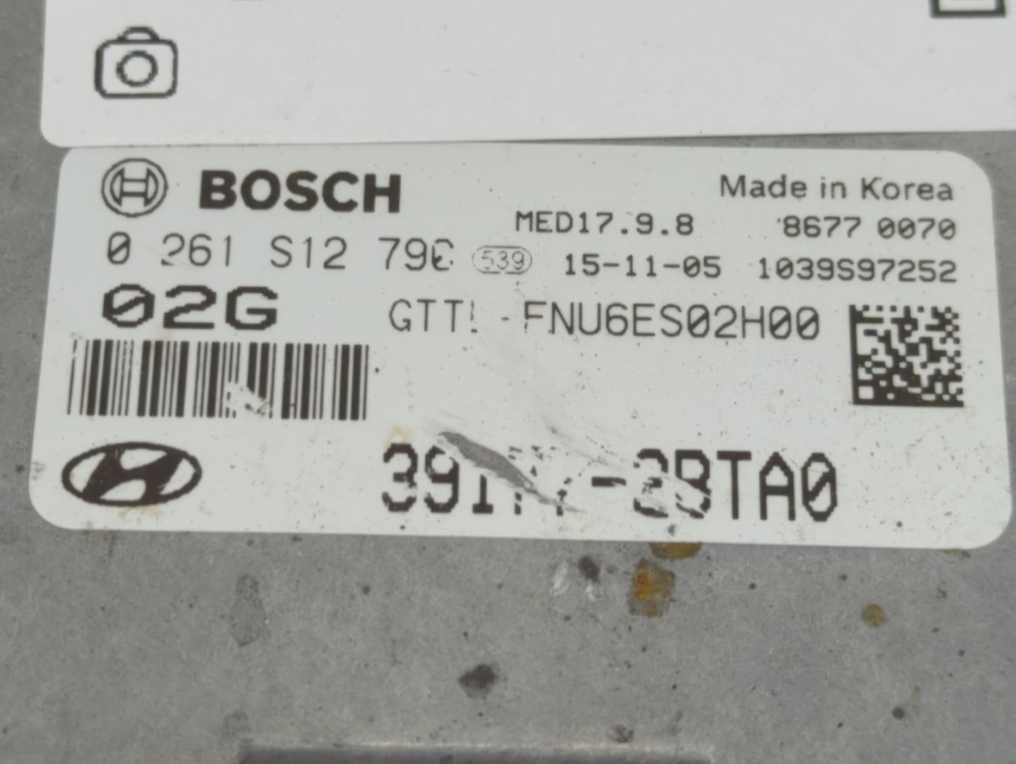 2016-2018 Hyundai Tucson PCM Engine Control Computer ECU ECM PCU OEM P/N:0 261 S12 790 39177-3BTA0 Fits Fits 2016 2017 2018 