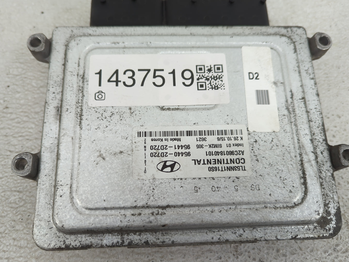 2016-2018 Hyundai Tucson PCM Engine Control Computer ECU ECM PCU OEM P/N:95440-2D720 95441-2D720 Fits Fits 2016 2017 2018 OE