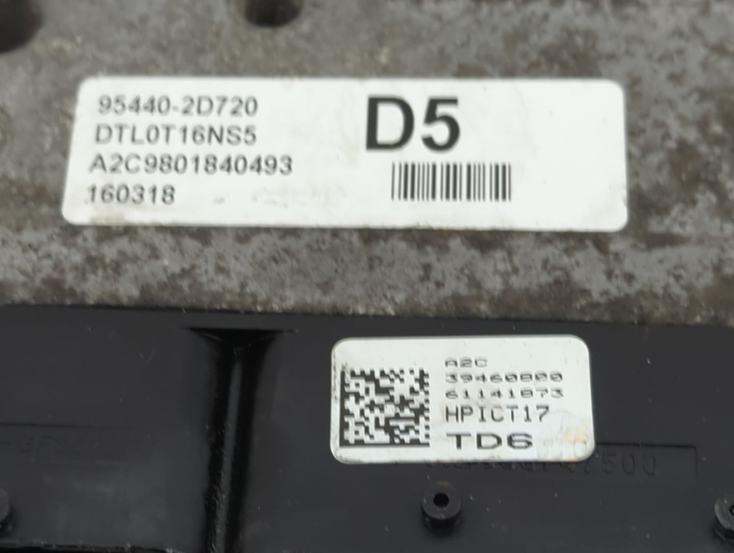 2016-2018 Hyundai Tucson PCM Engine Control Computer ECU ECM PCU OEM P/N:95440-2D720 DTL0T16NS5 Fits Fits 2016 2017 2018 OEM