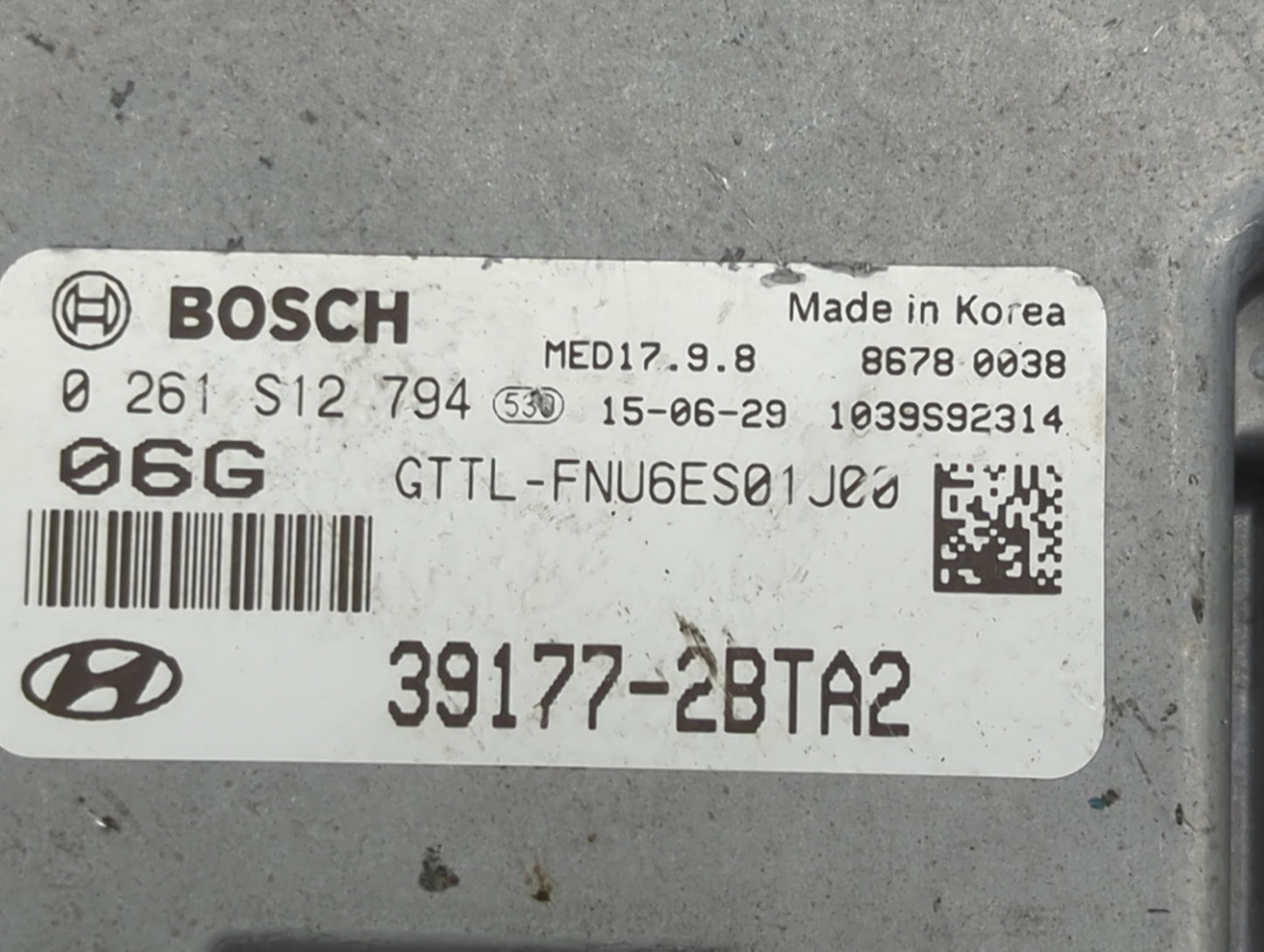 2016-2018 Hyundai Tucson PCM Engine Control Computer ECU ECM PCU OEM P/N:39177-2BTA2 0261S12794 Fits Fits 2016 2017 2018 OEM