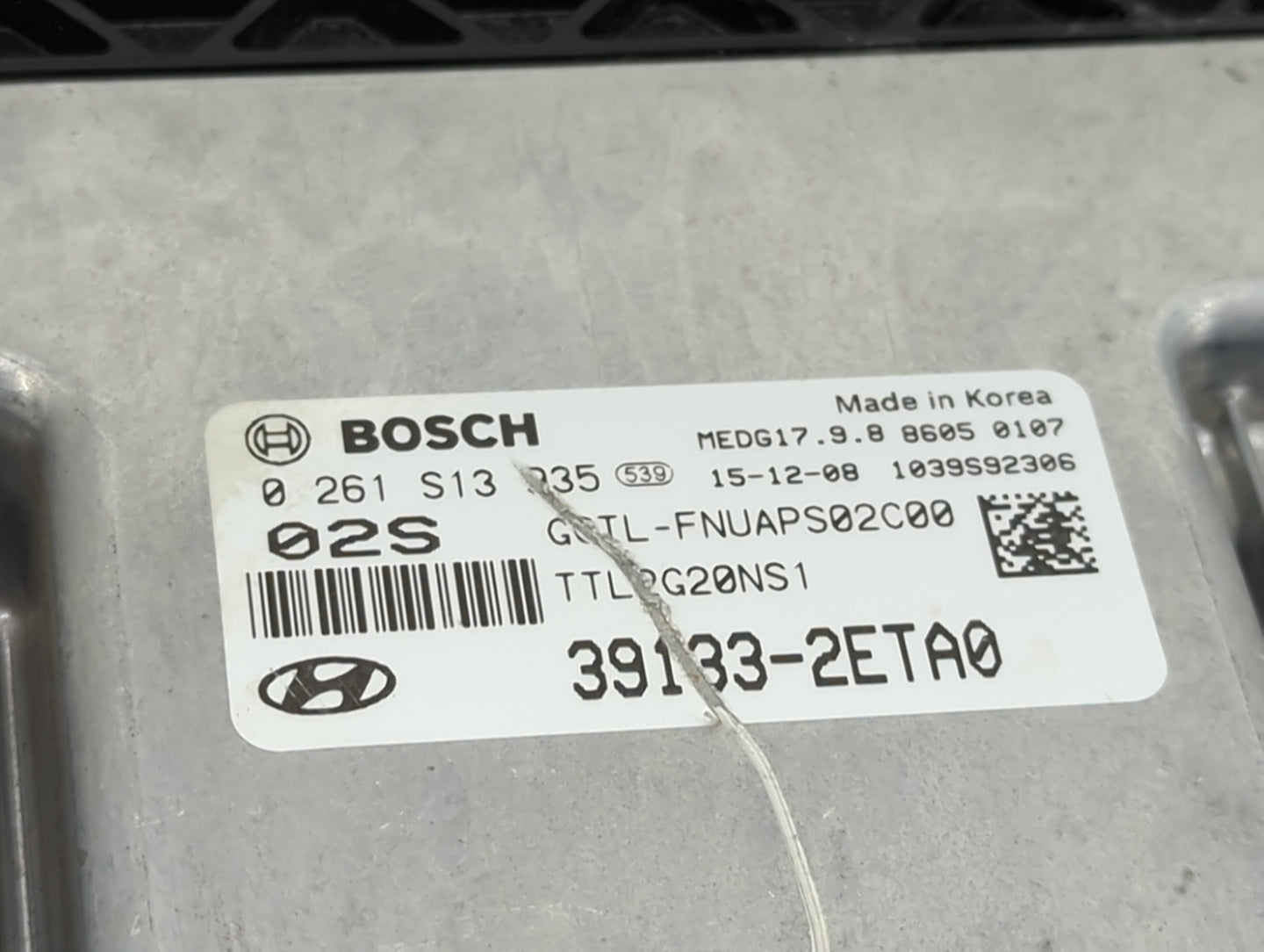 2016-2018 Hyundai Tucson PCM Engine Control Computer ECU ECM PCU OEM P/N:39133-2ETA0 0261S13935 Fits Fits 2016 2017 2018 OEM