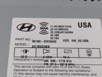 2016-2017 Hyundai Tucson Radio AM FM Cd Player Receiver Replacement P/N:96180-D31004X 96560-D33304X Fits Fits 2016 2017 OEM 