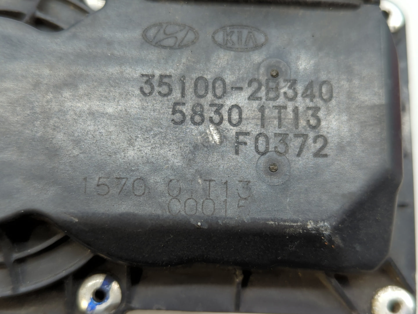 2016-2018 Hyundai Tucson Throttle Body P/N:335100-2B340 Fits Fits 2015 2016 2017 2018 2019 2020 2021 2022 OEM Used Auto Part
