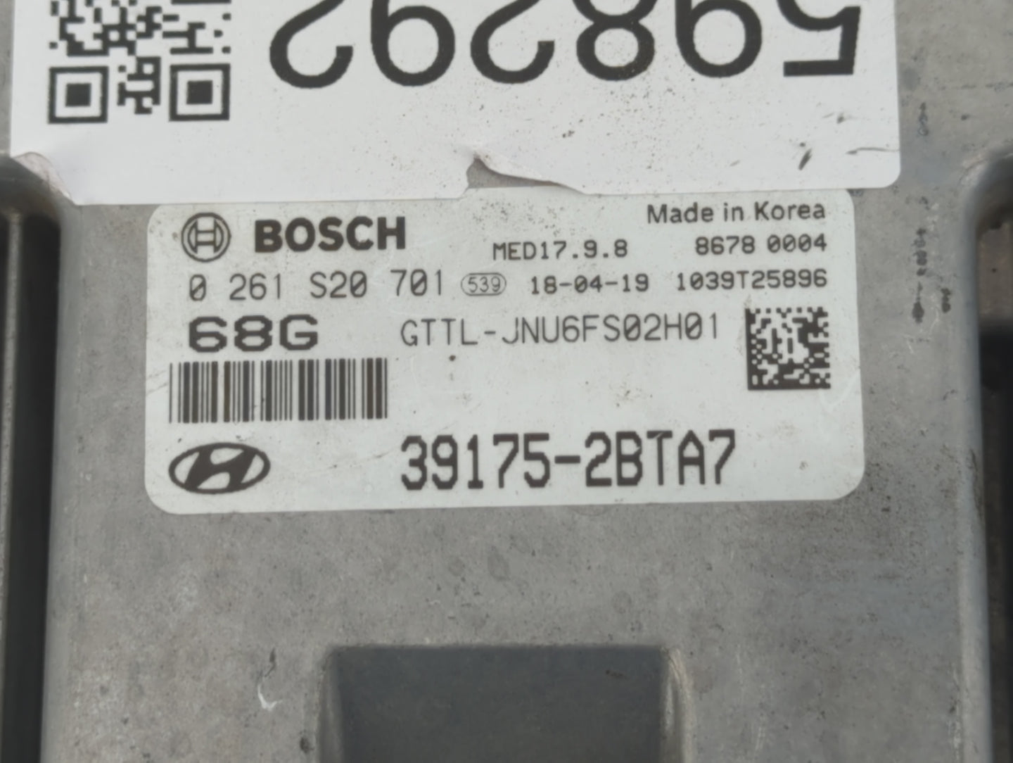 2016 Hyundai Tucson PCM Engine Control Computer ECU ECM PCU OEM P/N:95441-2D720 95440-2D720 Fits OEM Used Auto Parts - Oemus