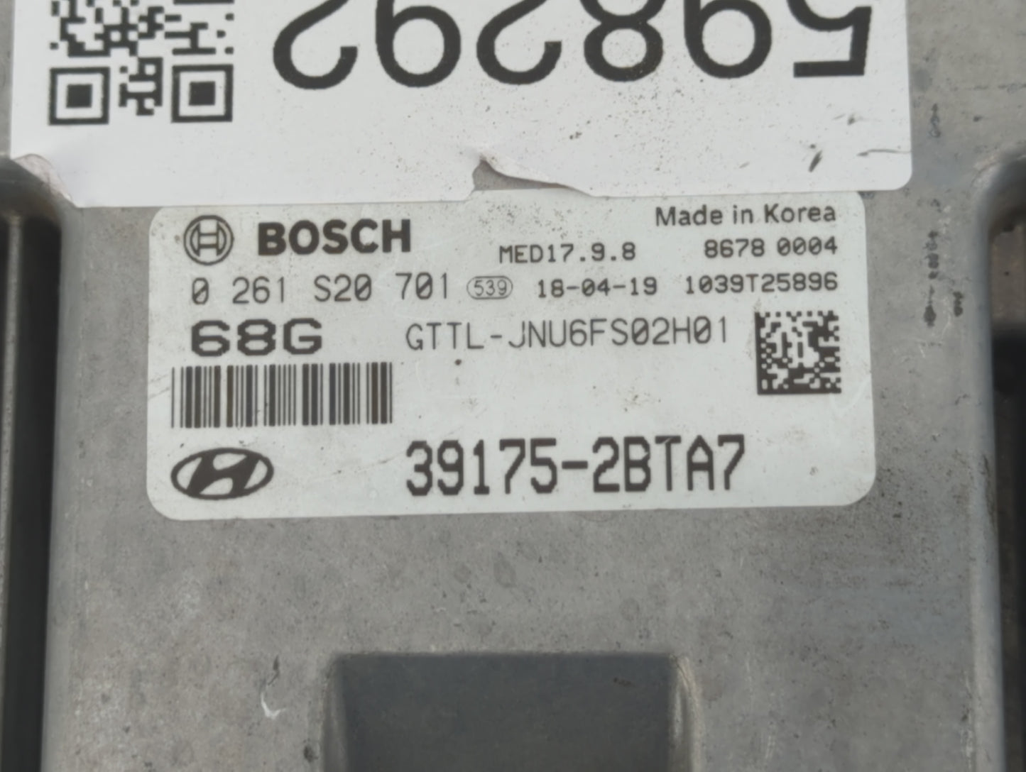 2016 Hyundai Tucson PCM Engine Control Computer ECU ECM PCU OEM P/N:95441-2D720 95440-2D720 Fits OEM Used Auto Parts - Oemus
