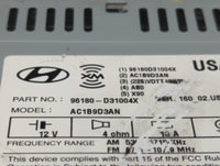2016-2017 Hyundai Tucson Radio AM FM Cd Player Receiver Replacement P/N:96180-D31004X Fits Fits 2016 2017 OEM Used Auto Part
