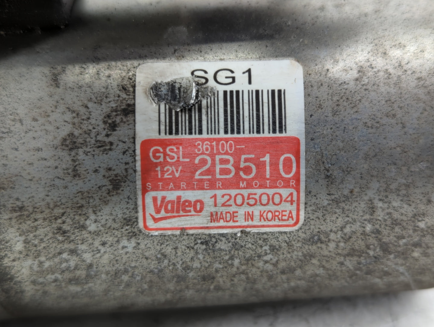 2016-2018 Hyundai Tucson Car Starter Motor Solenoid OEM P/N:1205004 36100-2B510 Fits OEM Used Auto Parts - Oemusedautoparts1