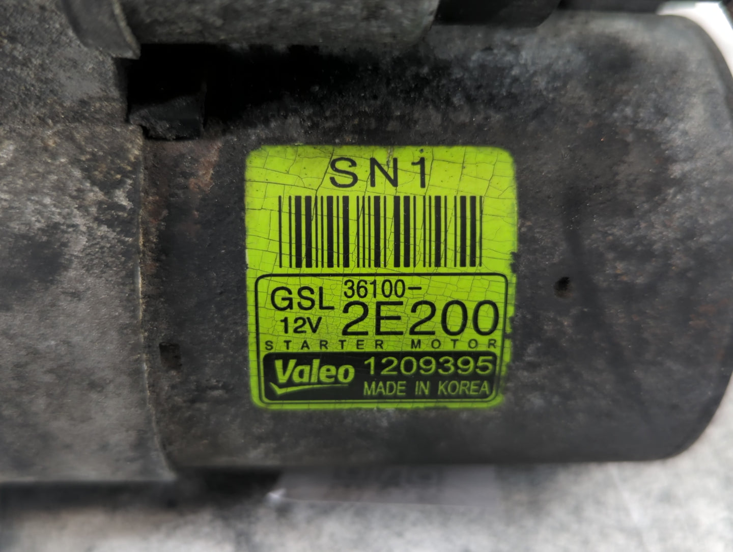 2016-2021 Hyundai Tucson Car Starter Motor Solenoid OEM P/N:1209395 36100-2E200 Fits OEM Used Auto Parts - Oemusedautoparts1
