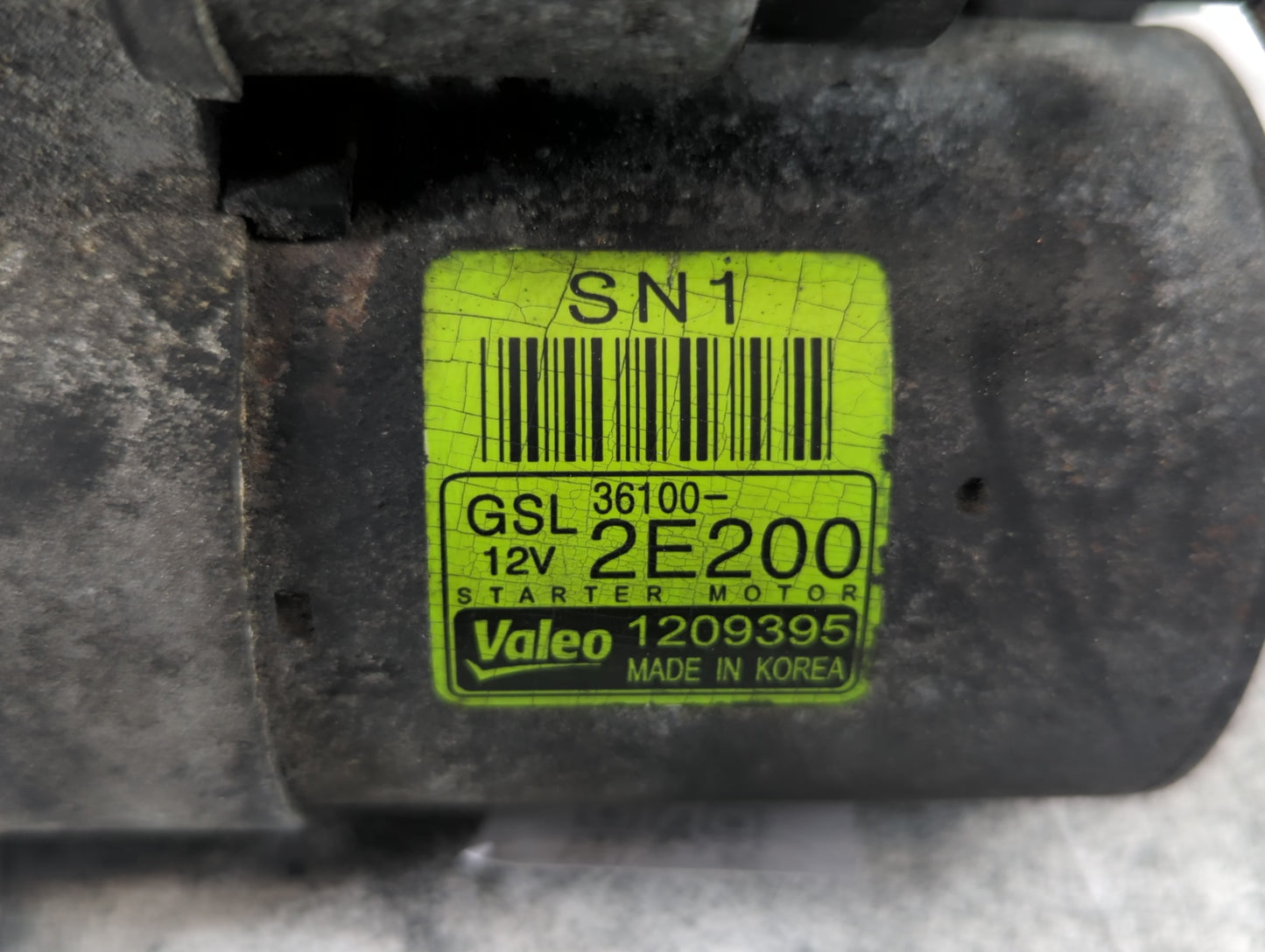 2016-2021 Hyundai Tucson Car Starter Motor Solenoid OEM P/N:1209395 36100-2E200 Fits OEM Used Auto Parts - Oemusedautoparts1
