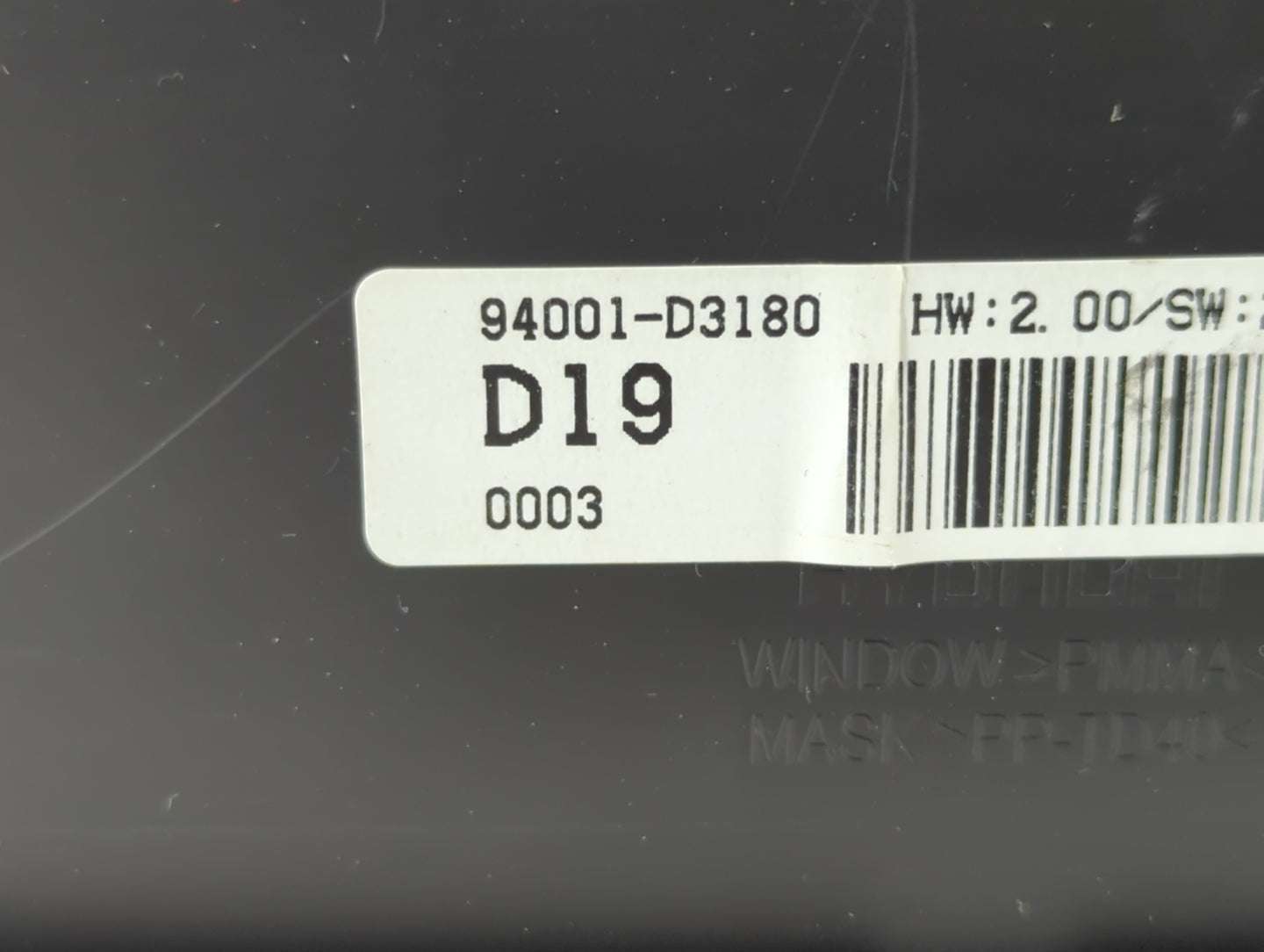 2016-2017 Hyundai Tucson Instrument Cluster Speedometer Gauges P/N:94001-D3180 Fits Fits 2016 2017 OEM Used Auto Parts - Oem