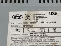 2016-2017 Hyundai Tucson Am Fm Cd Player Radio Receiver - Oemusedautoparts1.com