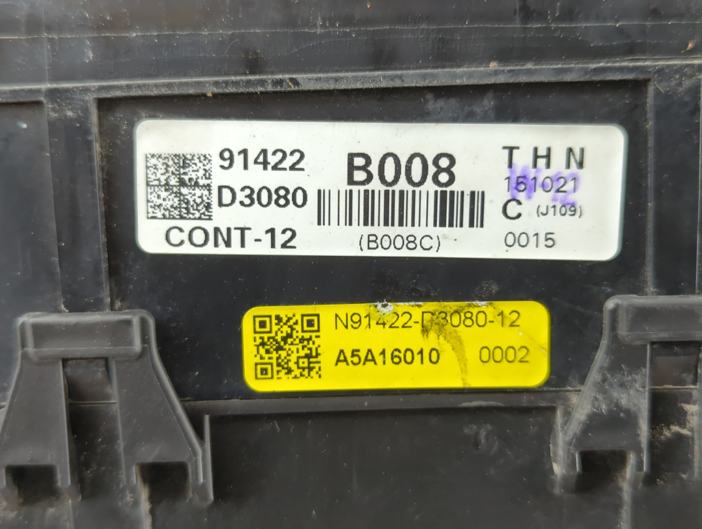 2016-2018 Hyundai Tucson Fusebox Fuse Box Panel Relay Module P/N:N91422-D3080-12 A5A16010, 91422 D3080 Fits Fits 2016 2017 2