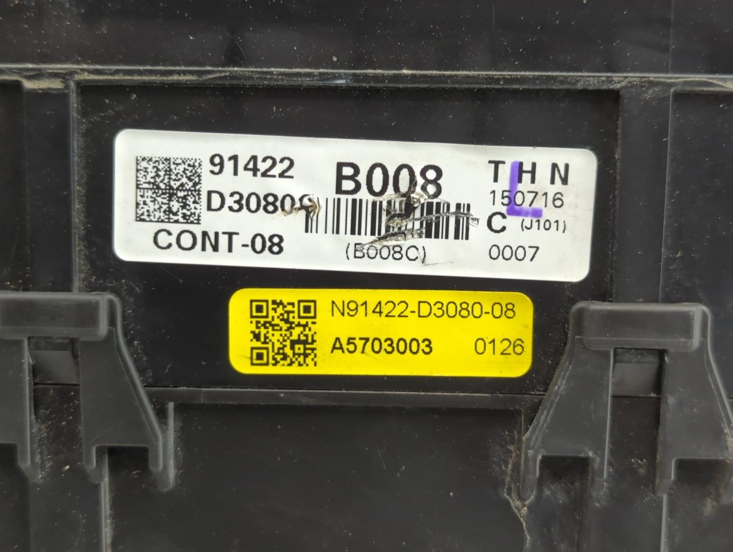2016-2018 Hyundai Tucson Fusebox Fuse Box Panel Relay Module P/N:91422-D3080-08 A5703003, 91422 D3080 Fits Fits 2016 2017 20