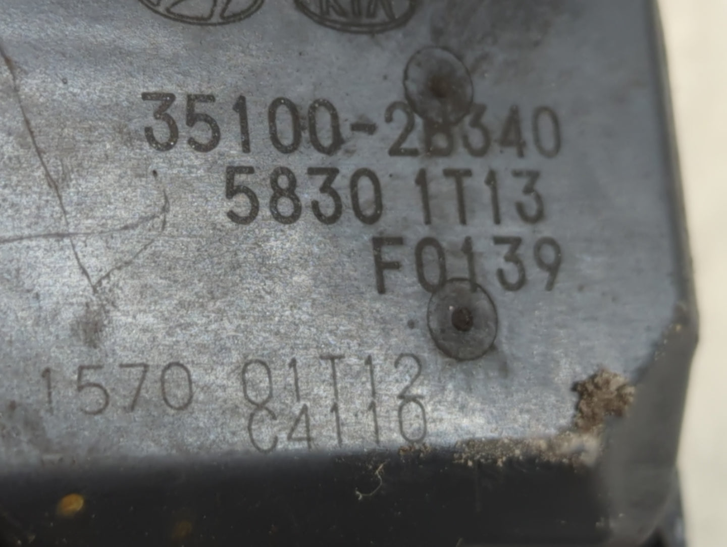 2016-2018 Hyundai Tucson Throttle Body P/N:35100-28340 Fits Fits 2015 2016 2017 2018 2019 2020 2021 2022 OEM Used Auto Parts