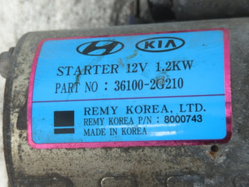 2016-2018 Hyundai Tucson Car Starter Motor Solenoid OEM P/N:36100-2G210 Fits OEM Used Auto Parts