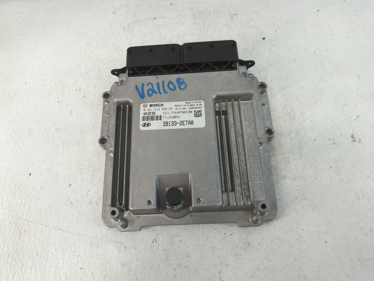 2016-2018 Hyundai Tucson PCM Engine Control Computer ECU ECM PCU OEM P/N:39133-2ETA0 Fits Fits 2016 2017 2018 OEM Used Auto 