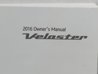 2016 Hyundai Veloster Owners Manual Book Guide P/N:G2V0-EU57D OEM Used Auto Parts - Oemusedautoparts1.com