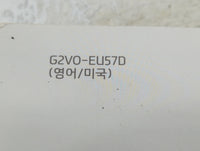 2016 Hyundai Veloster Owners Manual Book Guide P/N:G2V0-EU57D OEM Used Auto Parts - Oemusedautoparts1.com