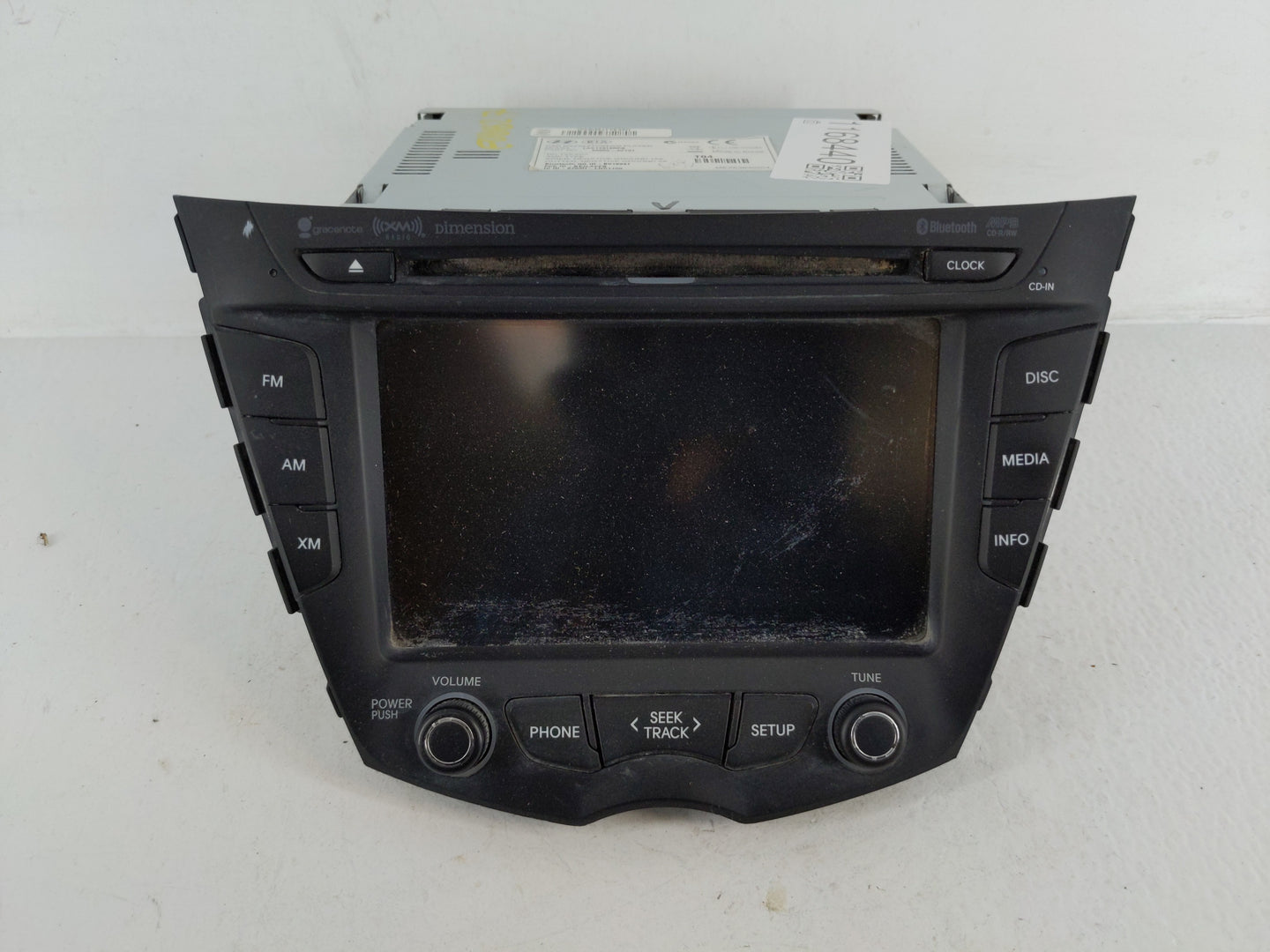 2014-2017 Hyundai Veloster Radio AM FM Cd Player Receiver Replacement P/N:96560-2V731 Fits Fits 2014 2015 2016 2017 OEM Used