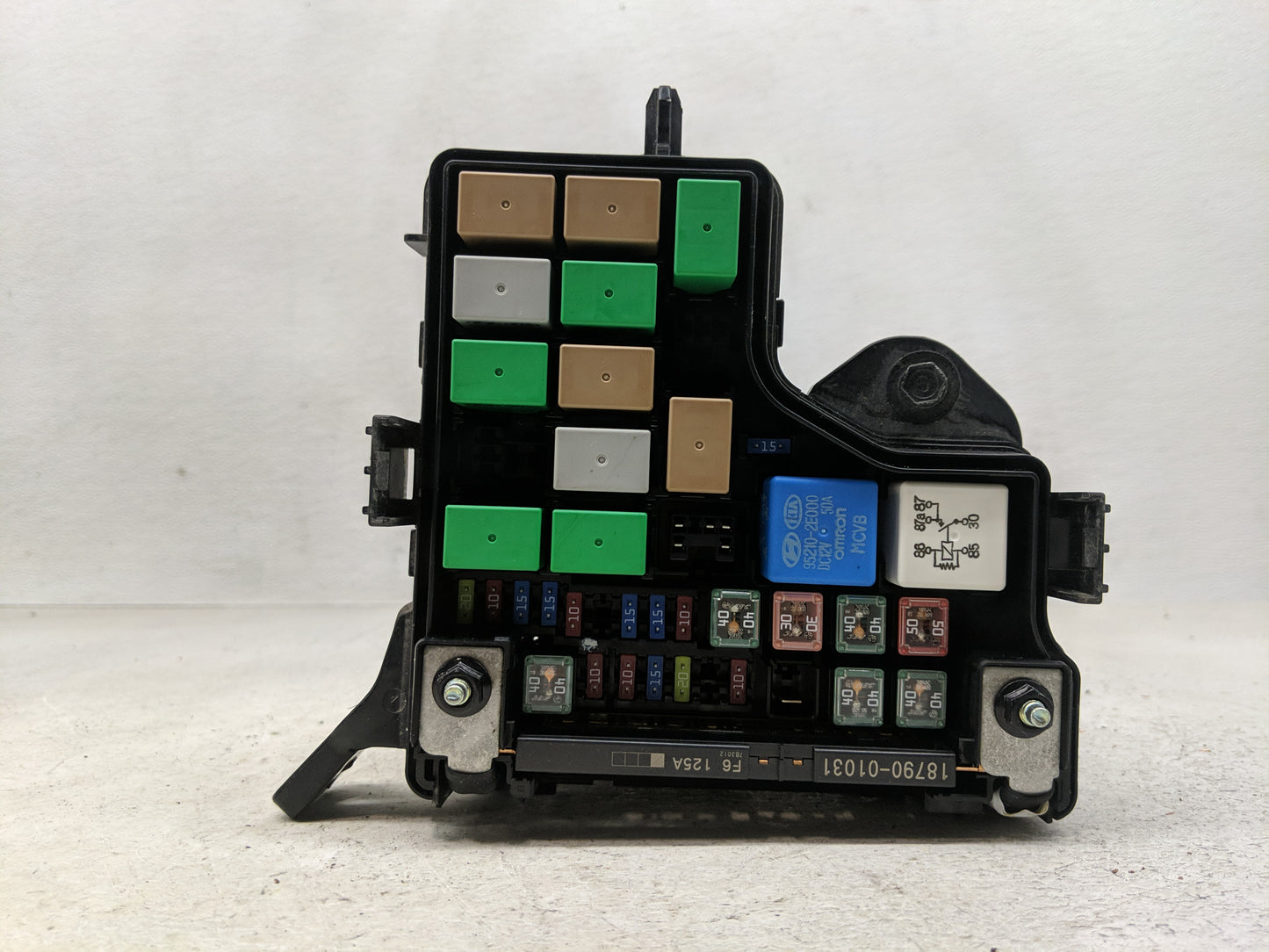 2015-2017 Hyundai Veloster Fusebox Fuse Box Panel Relay Module P/N:91941-2V420 91236 2V099 Fits Fits 2015 2016 2017 OEM Used