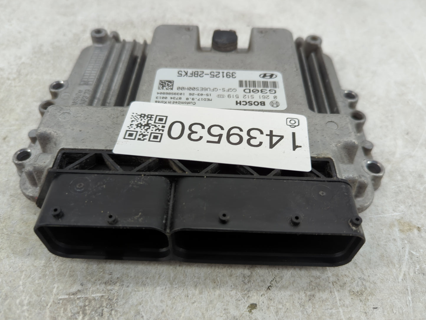 2016-2017 Hyundai Veloster PCM Engine Control Computer ECU ECM PCU OEM P/N:39125-2BFK5 0261S12519 Fits Fits 2016 2017 OEM Us
