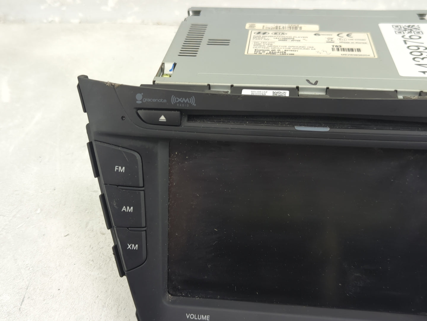 2015-2017 Hyundai Veloster Radio AM FM Cd Player Receiver Replacement P/N:96560-2V722 LAC1722INFS Fits Fits 2015 2016 2017 O