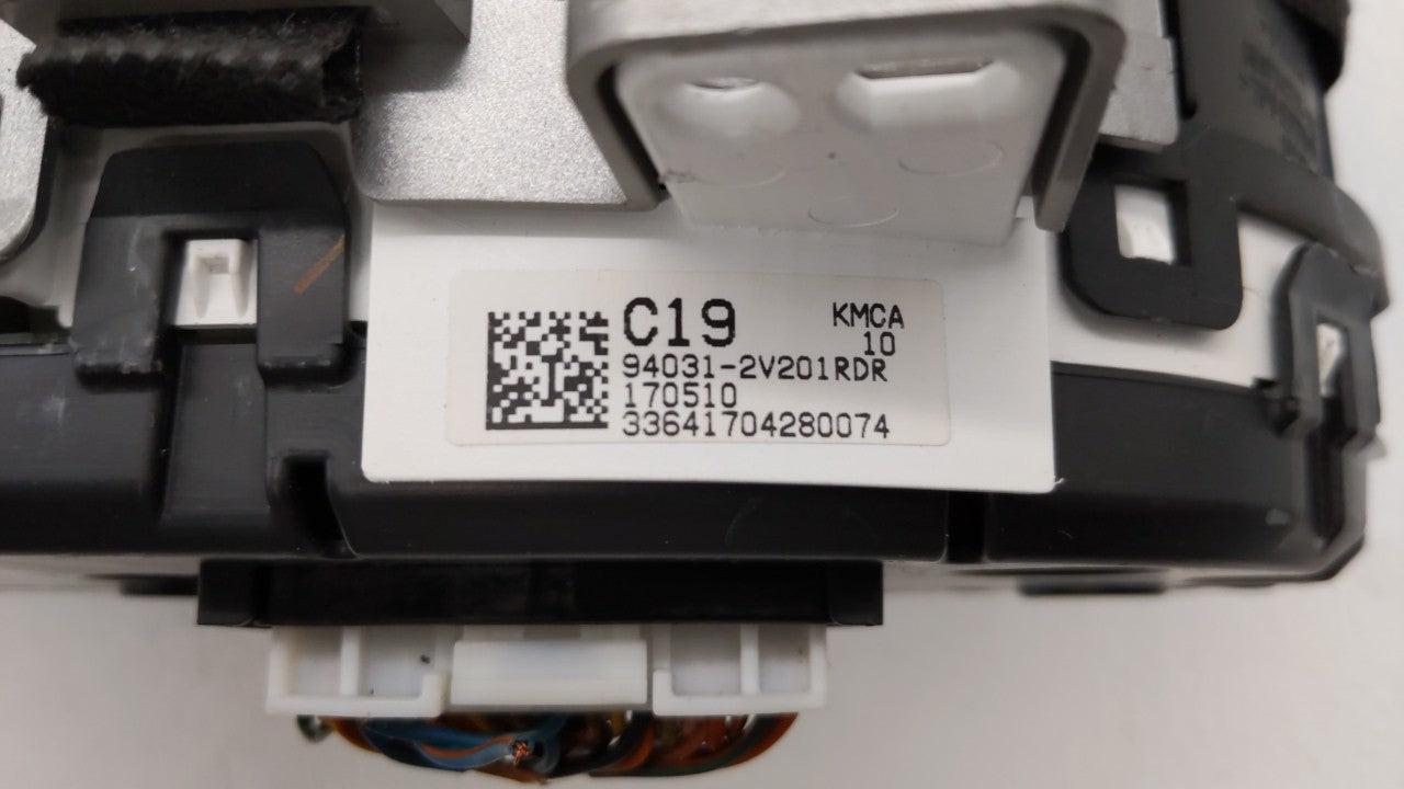 2016-2017 Hyundai Veloster Instrument Cluster Speedometer Gauges P/N:94031-2V201 94031-2V201RDR Fits Fits 2016 2017 OEM Used