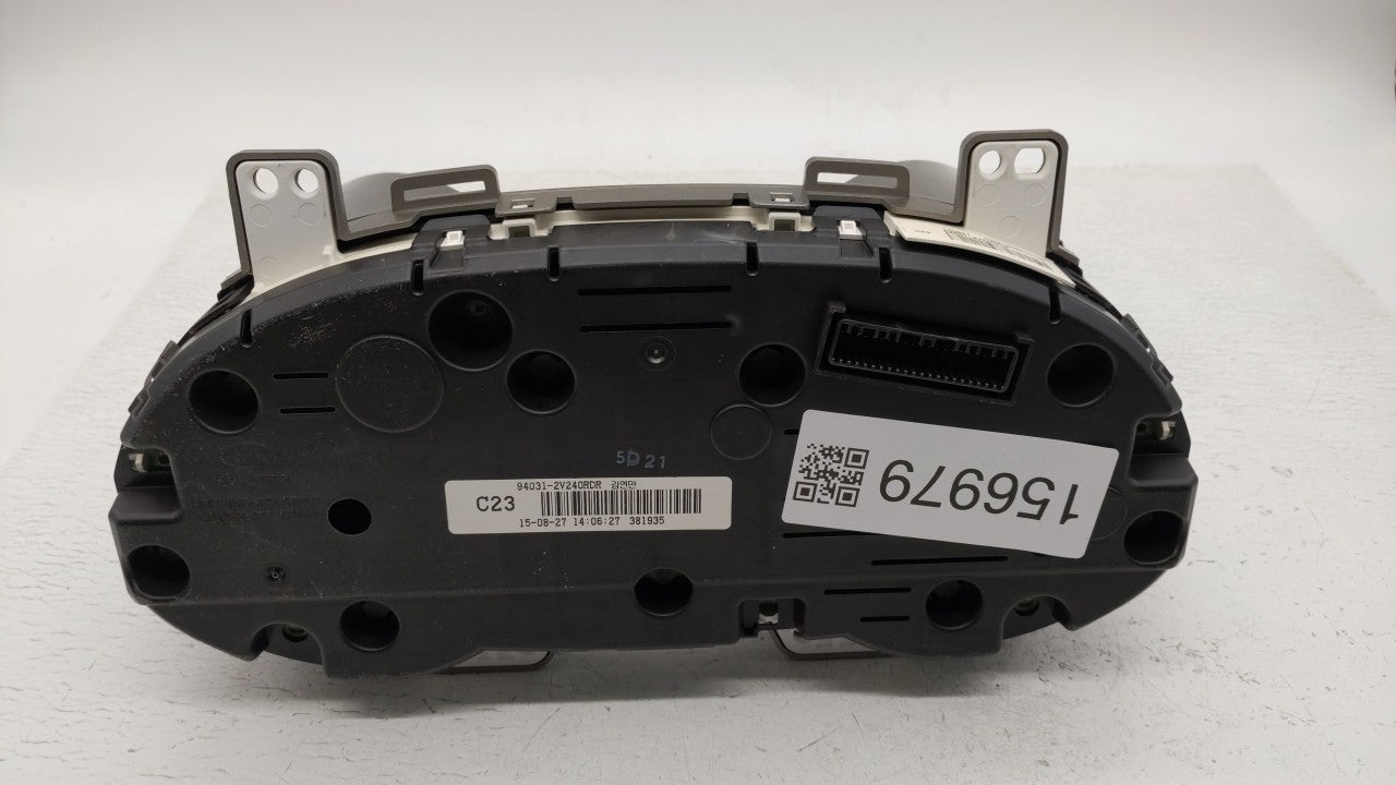 2016-2017 Hyundai Veloster Instrument Cluster Speedometer Gauges P/N:94031-2V240 94031-2V240RDR Fits Fits 2016 2017 OEM Used
