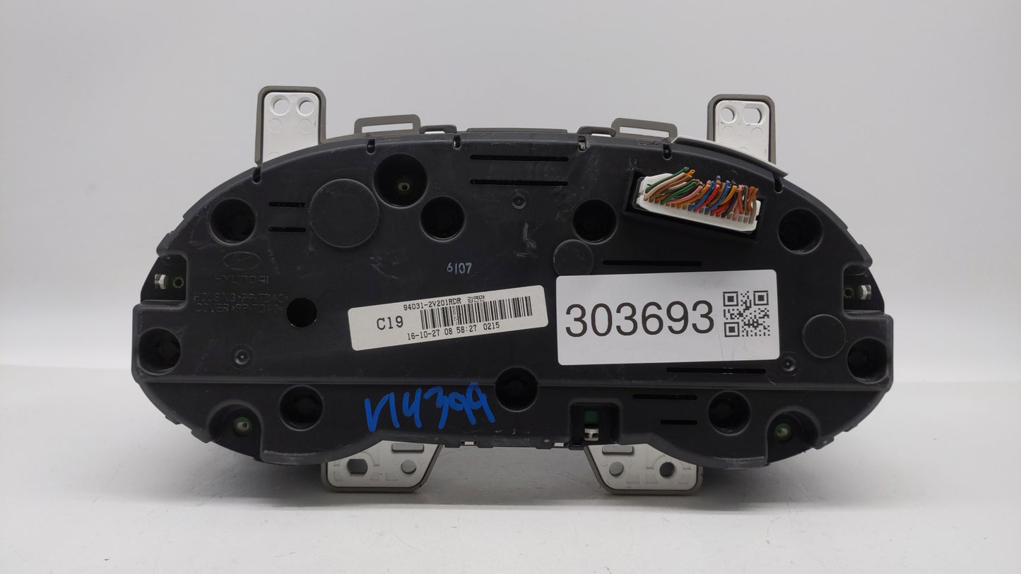 2016-2017 Hyundai Veloster Instrument Cluster Speedometer Gauges P/N:94031-2V201 94031-2V201RDR Fits Fits 2016 2017 OEM Used