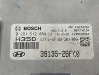 2016 Hyundai Veloster PCM Engine Control Computer ECU ECM PCU OEM P/N:39135-2BFK0 Fits OEM Used Auto Parts - Oemusedautopart