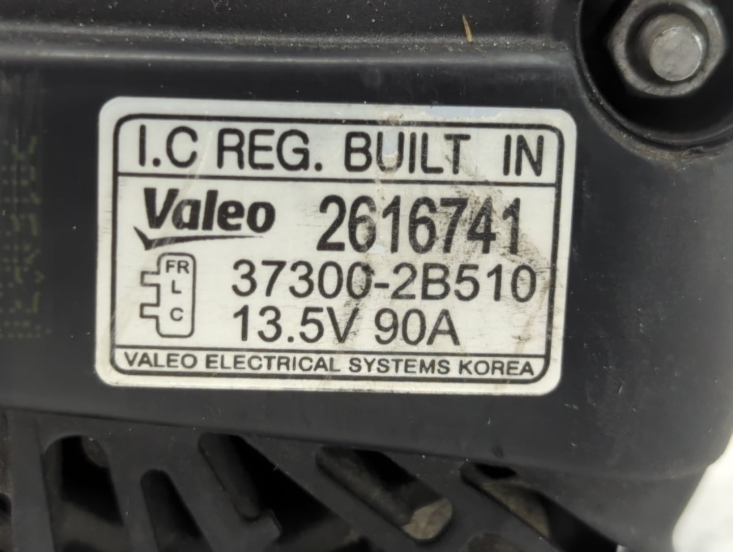 2012-2017 Hyundai Veloster Alternator Replacement Generator Charging Assembly Engine OEM P/N:37300-2B510 Fits OEM Used Auto 