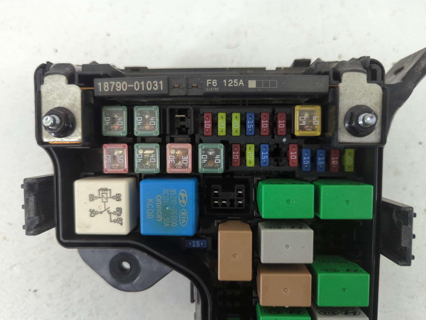 2015-2017 Hyundai Veloster Fusebox Fuse Box Panel Relay Module P/N:N91305-2V137 Fits Fits 2015 2016 2017 OEM Used Auto Parts