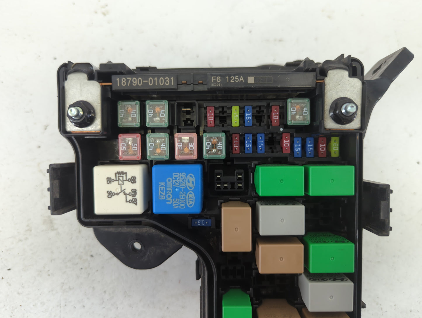 2016-2017 Hyundai Veloster Fusebox Fuse Box Panel Relay Module P/N:91236 2V179 Fits Fits 2016 2017 OEM Used Auto Parts - Oem