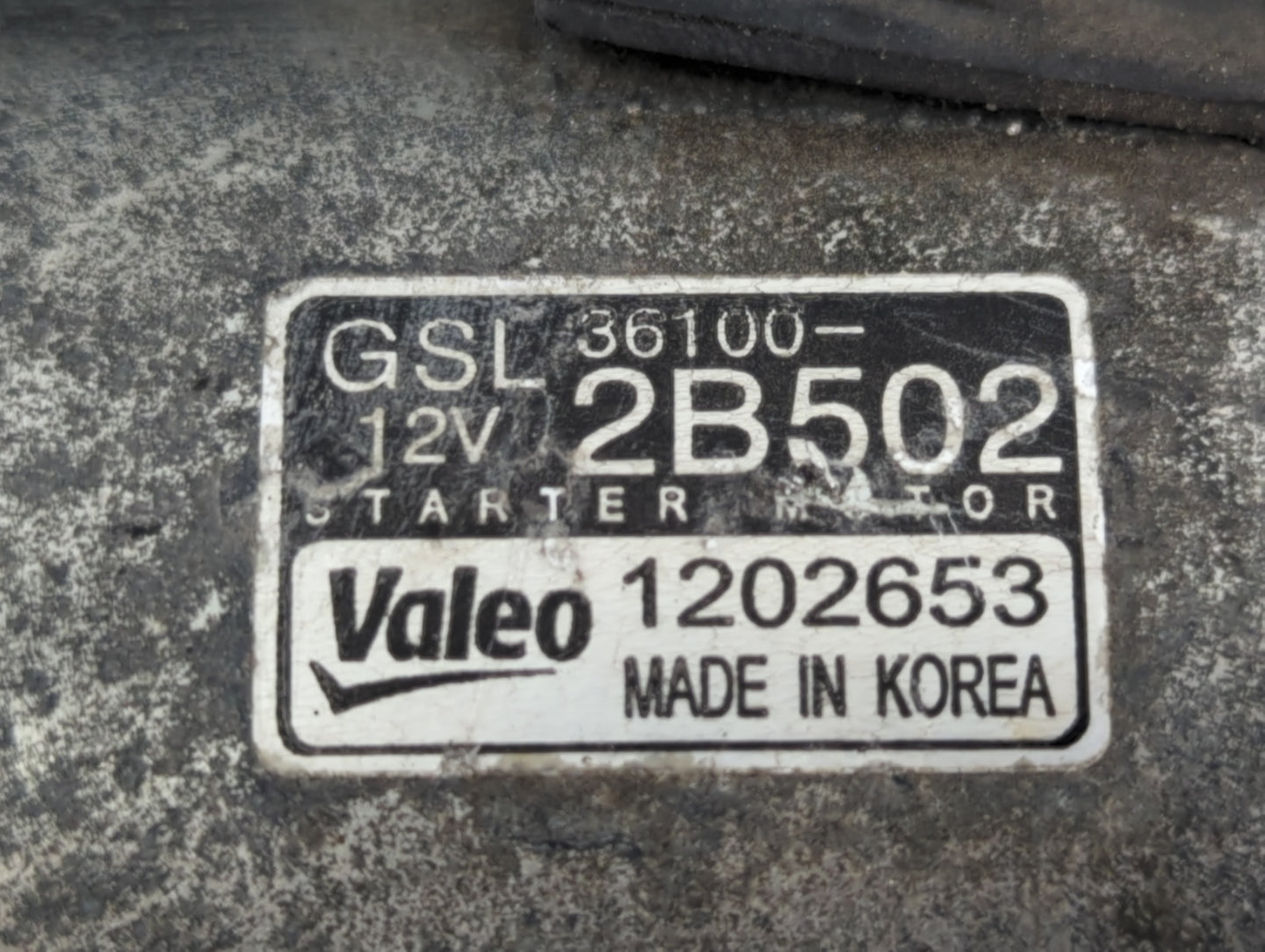 2012-2020 Hyundai Veloster Car Starter Motor Solenoid OEM P/N:P255B510 36100-2B502 Fits OEM Used Auto Parts - Oemusedautopar