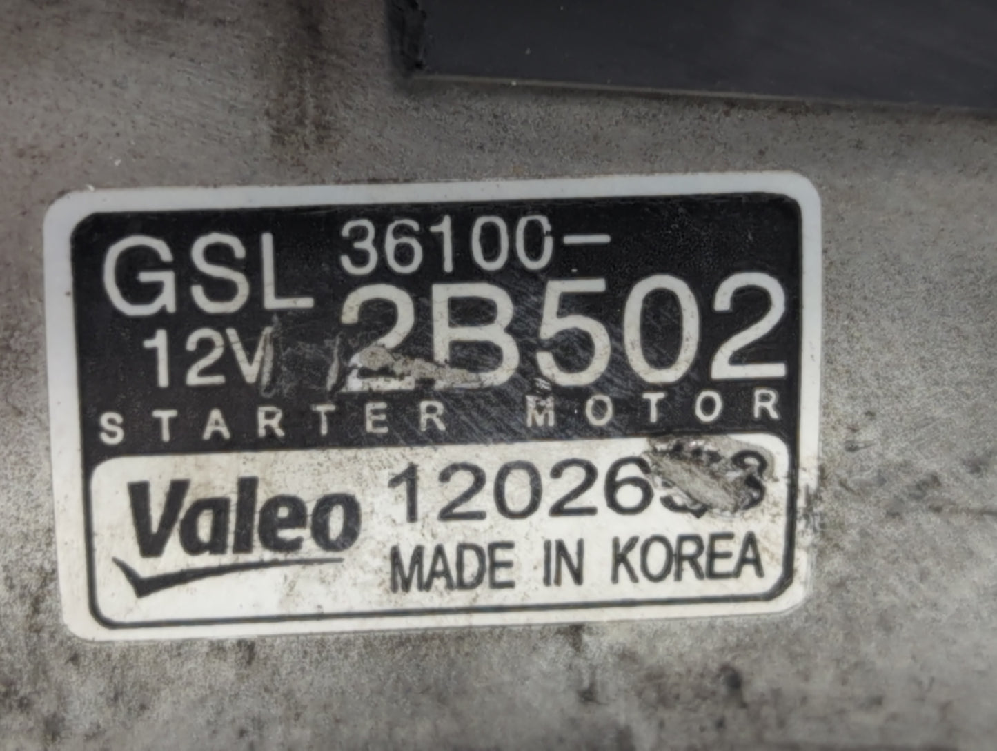 2013-2017 Hyundai Veloster Car Starter Motor Solenoid OEM P/N:1202653 36100-2B502 Fits Fits 2012 2013 2014 2015 2016 2017 OE