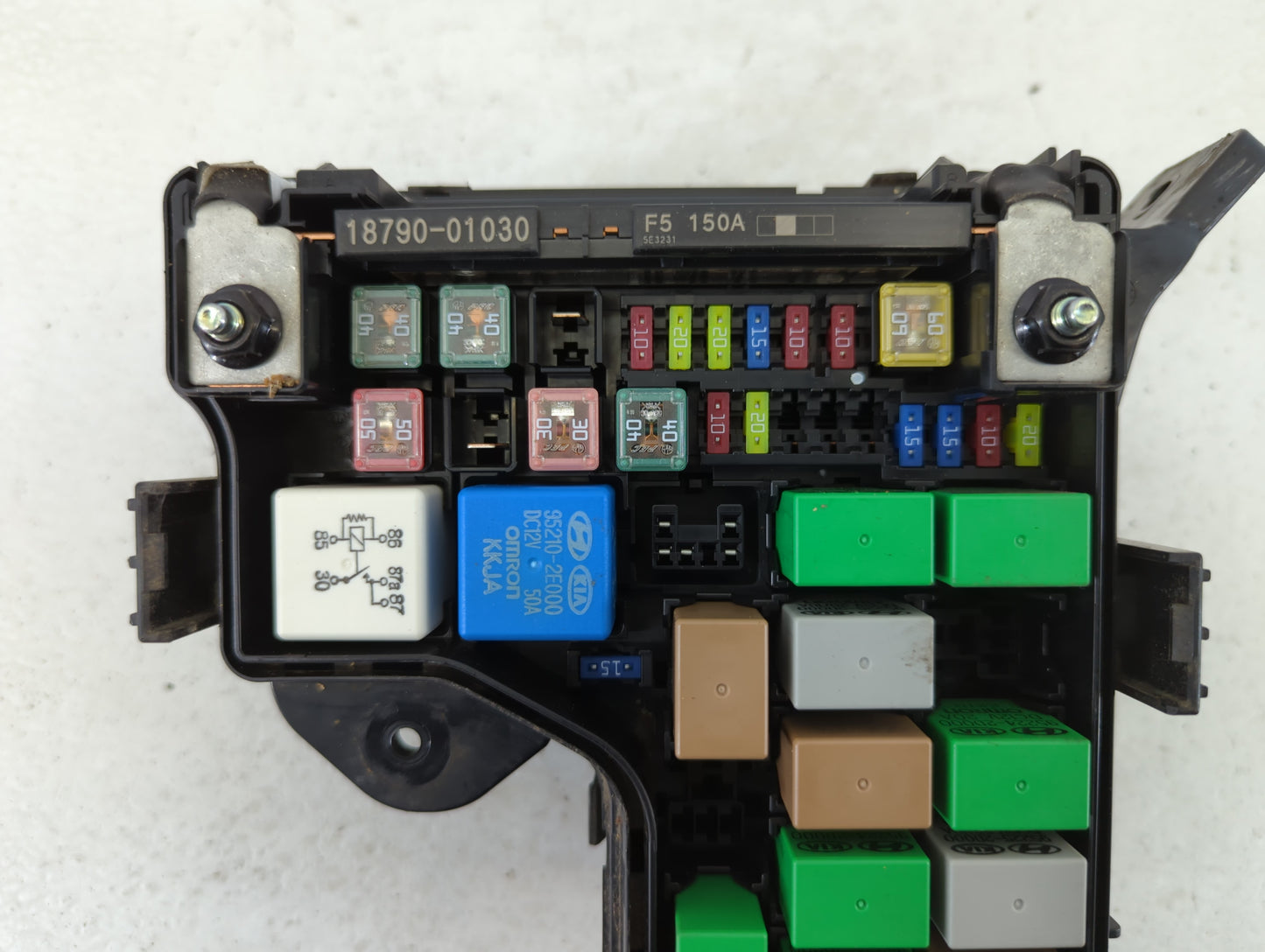 2016-2017 Hyundai Veloster Fusebox Fuse Box Panel Relay Module P/N:L865 91301 2V017 Fits Fits 2016 2017 OEM Used Auto Parts 