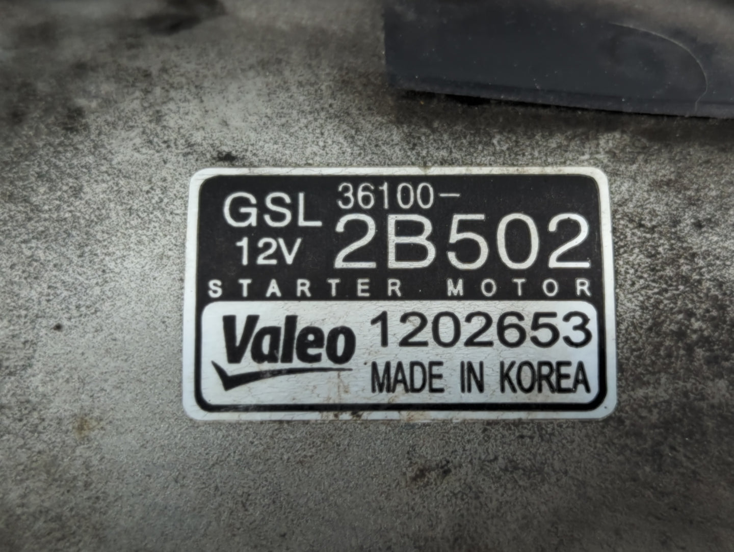 2012-2020 Hyundai Veloster Car Starter Motor Solenoid OEM P/N:1202653 36100-2B502 Fits OEM Used Auto Parts - Oemusedautopart