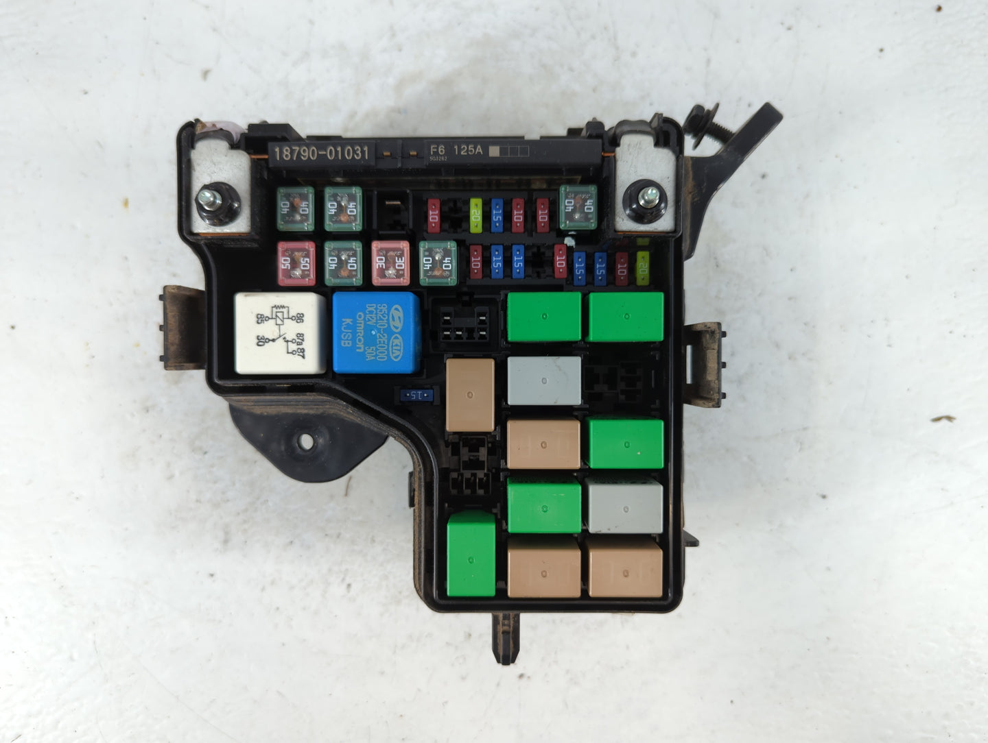 2015-2017 Hyundai Veloster Fusebox Fuse Box Panel Relay Module P/N:91236 2V039 Fits Fits 2015 2016 2017 OEM Used Auto Parts 