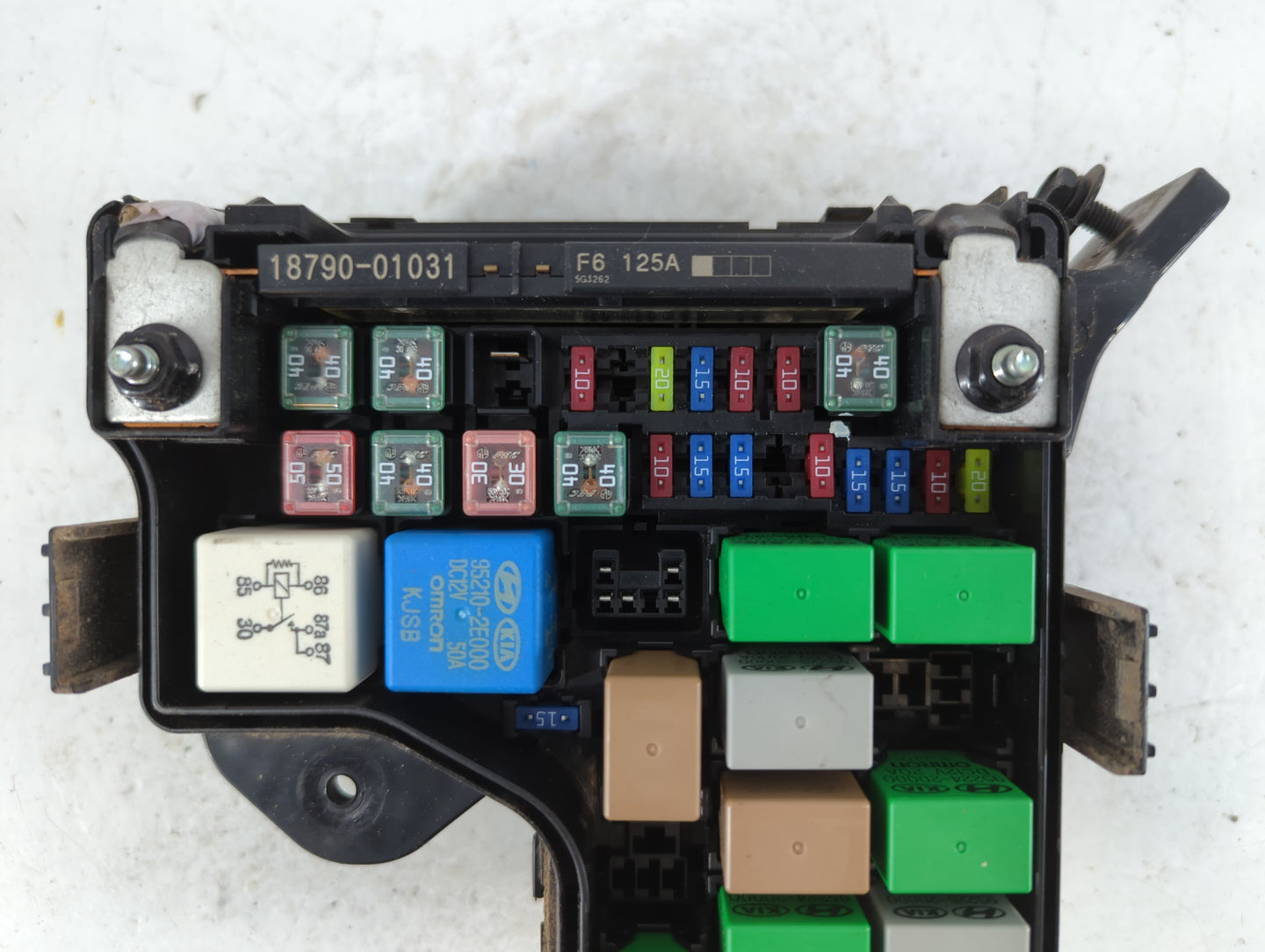 2015-2017 Hyundai Veloster Fusebox Fuse Box Panel Relay Module P/N:91236 2V039 Fits Fits 2015 2016 2017 OEM Used Auto Parts 