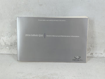 2016 Infiniti Q50 Owners Manual Book Guide P/N:0M16E0 0V37U1 OEM Used Auto Parts - Oemusedautoparts1.com