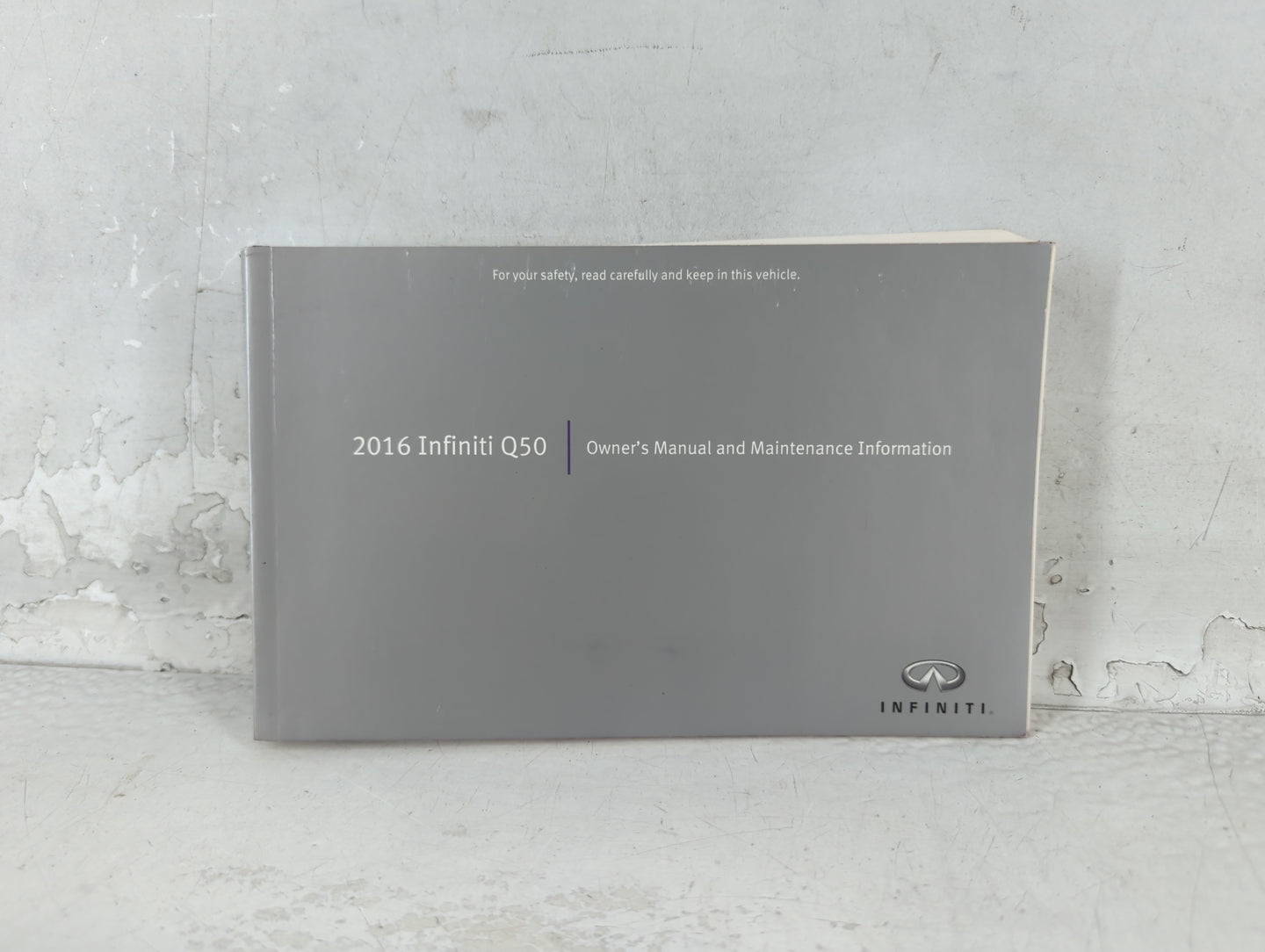 2016 Infiniti Q50 Owners Manual Book Guide OEM Used Auto Parts - Oemusedautoparts1.com