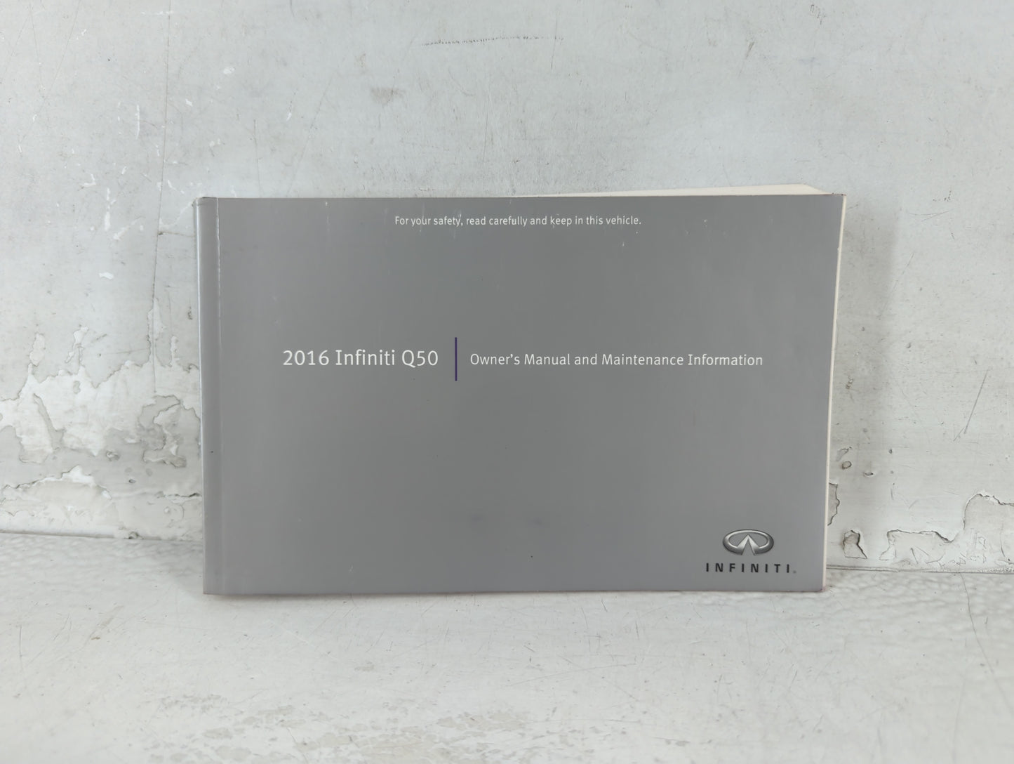 2016 Infiniti Q50 Owners Manual Book Guide OEM Used Auto Parts - Oemusedautoparts1.com