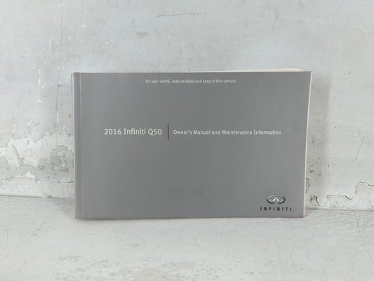 2016 Infiniti Q50 Owners Manual Book Guide OEM Used Auto Parts - Oemusedautoparts1.com