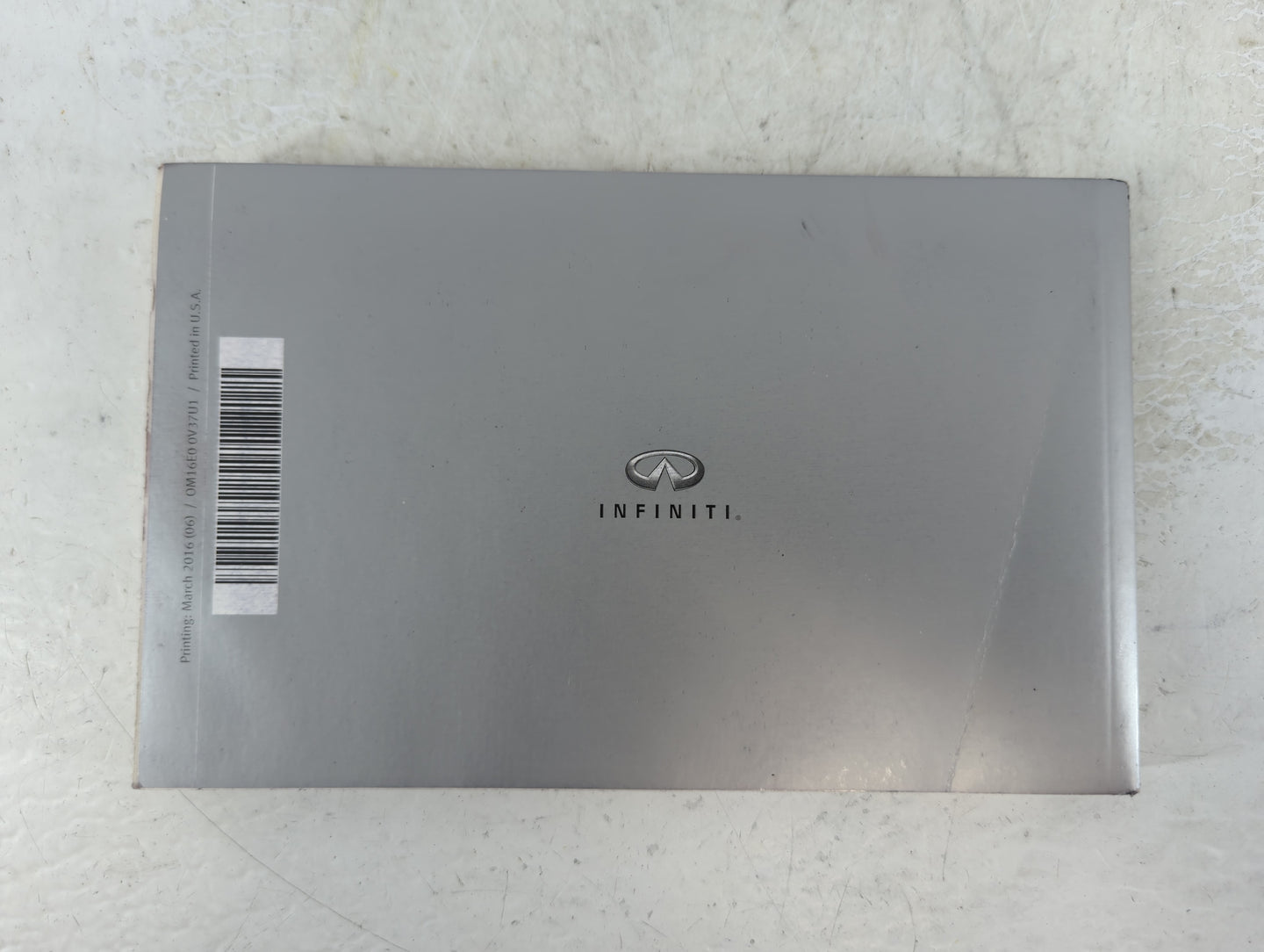 2016 Infiniti Q50 Owners Manual Book Guide OEM Used Auto Parts - Oemusedautoparts1.com