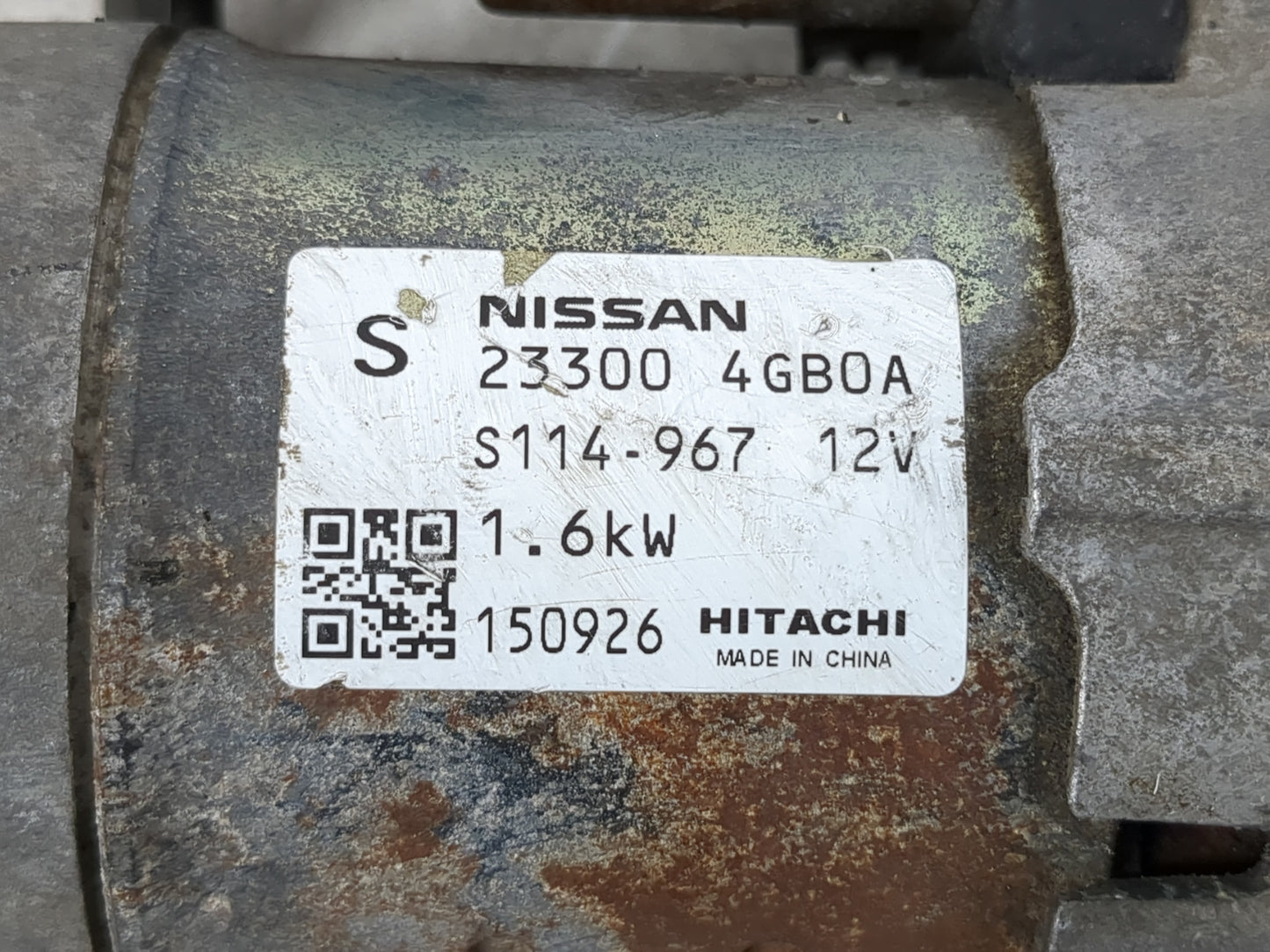 2016 Infiniti Q50 Car Starter Motor Solenoid OEM P/N:150926 23300 4GB0A Fits OEM Used Auto Parts - Oemusedautoparts1.com