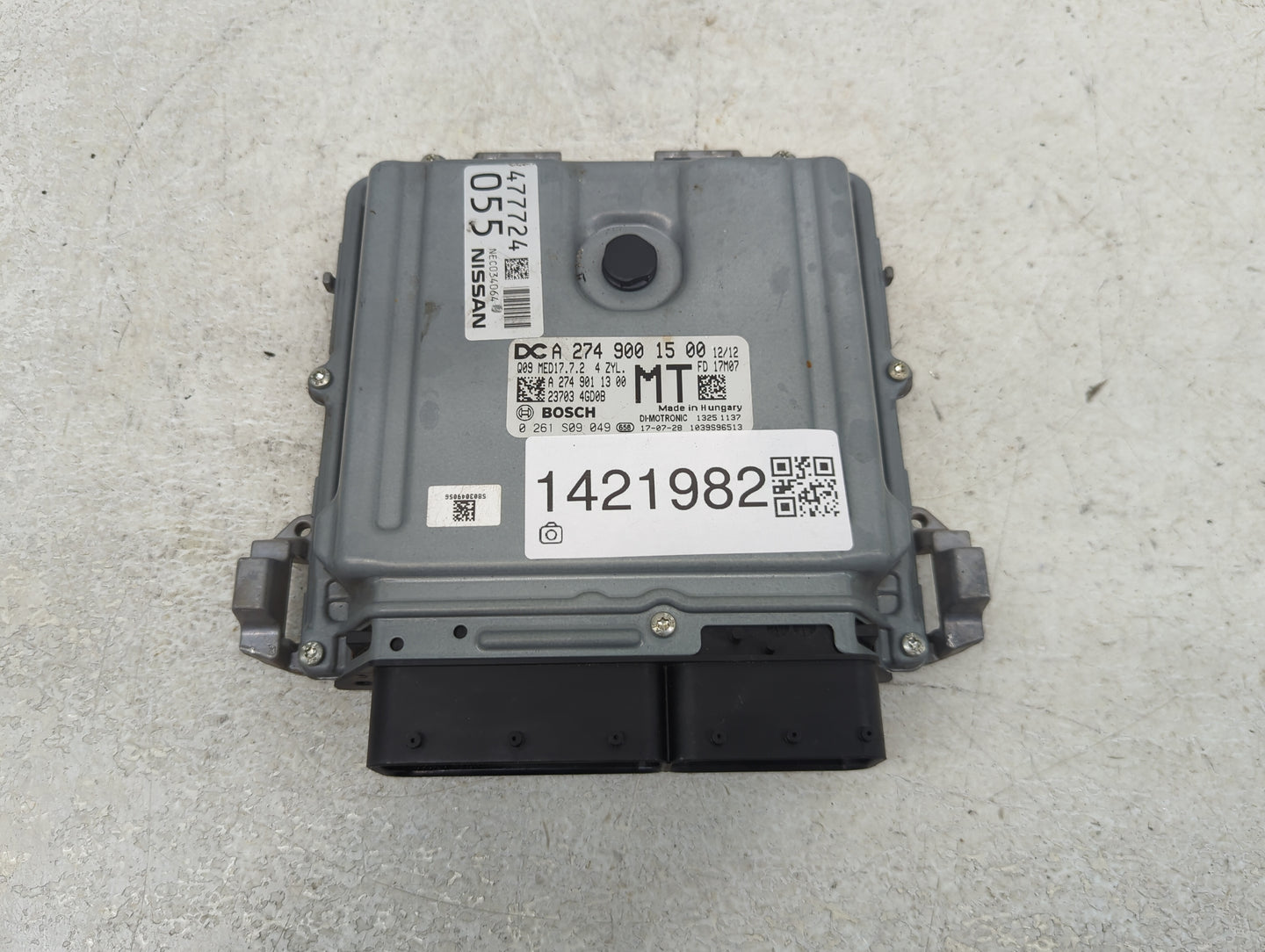 2016-2019 Infiniti Q50 PCM Engine Control Computer ECU ECM PCU OEM Fits Fits 2016 2017 2018 2019 OEM Used Auto Parts - Oemus