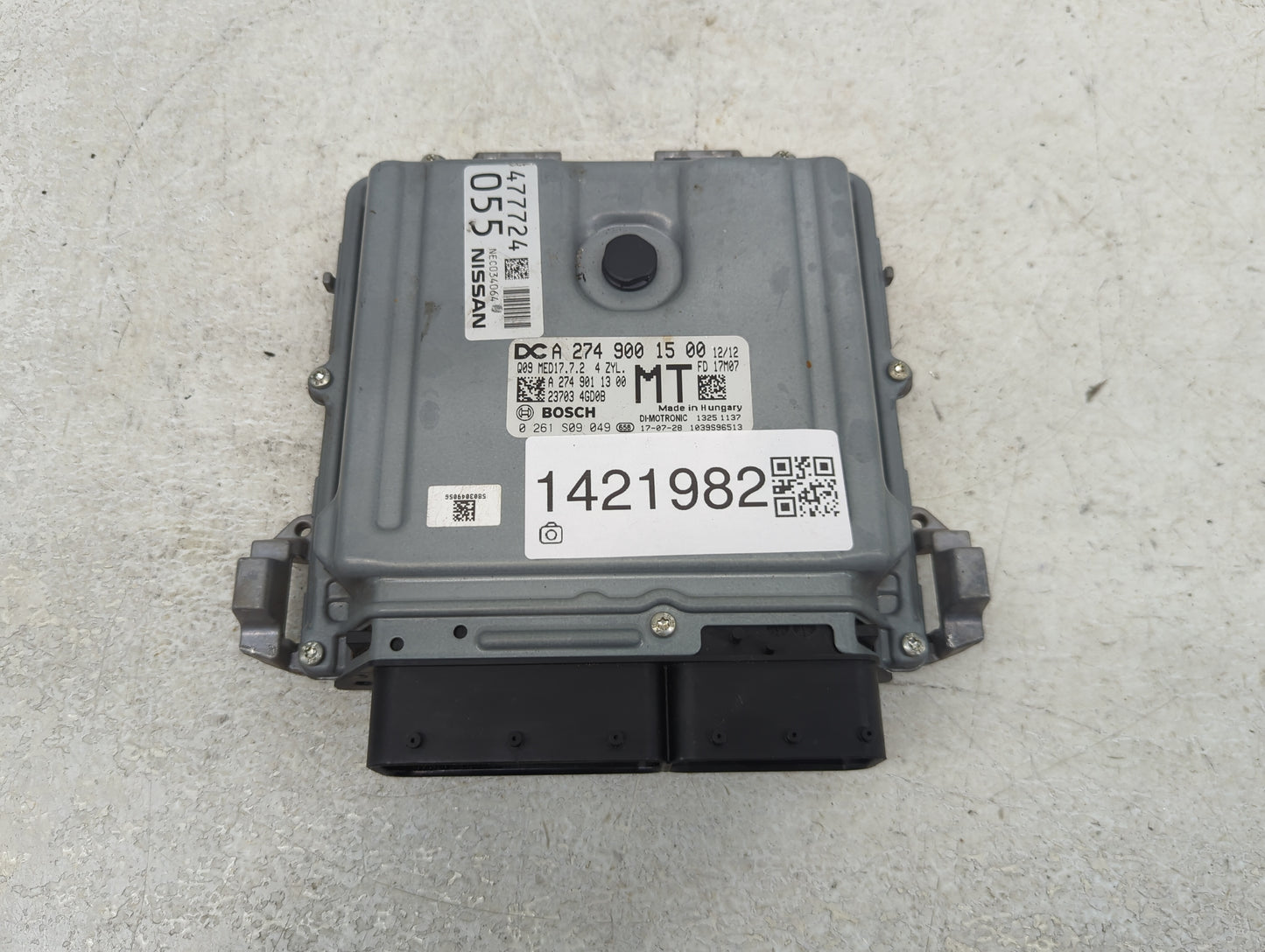 2016-2019 Infiniti Q50 PCM Engine Control Computer ECU ECM PCU OEM Fits Fits 2016 2017 2018 2019 OEM Used Auto Parts - Oemus
