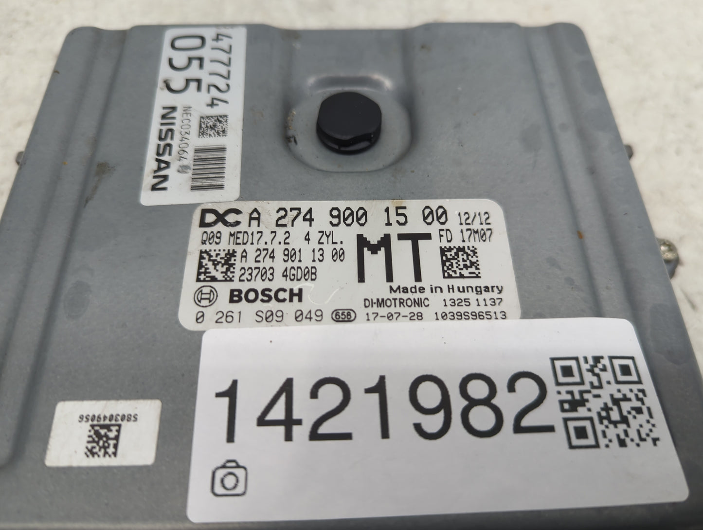 2016-2019 Infiniti Q50 PCM Engine Control Computer ECU ECM PCU OEM Fits Fits 2016 2017 2018 2019 OEM Used Auto Parts - Oemus