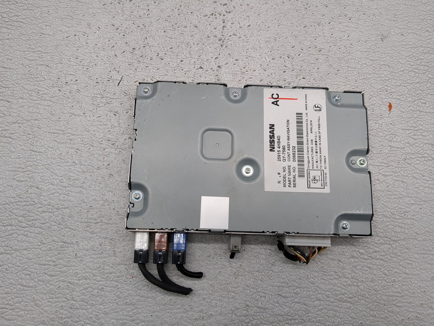 2016-2017 Infiniti Q50 Information-gps-tv Control Module - Oemusedautoparts1.com